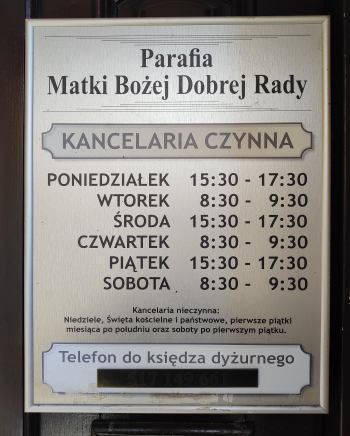 Godziny dyżurów); ?>